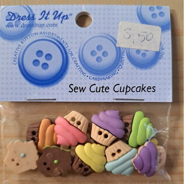 Dress it up - Sierknopen - Sew Cute Cupcakes
