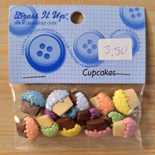 Dress it up - Sierknopen - Cupcakes