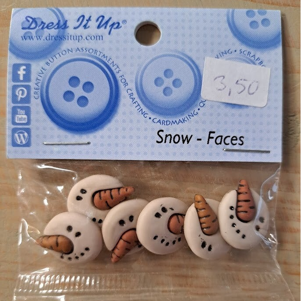Dress it up - Sierknopen - Snow Faces