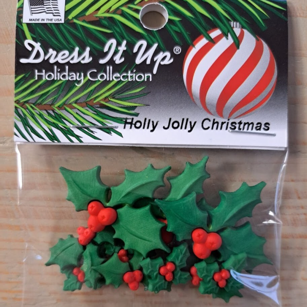 Dress it up - Sierknopen - Holly Jolly Christmas