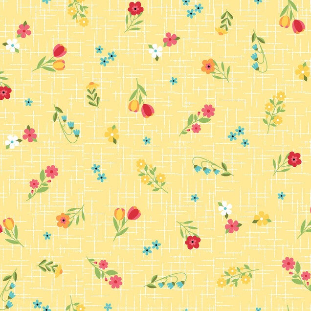 Sippin' on Sunshine - Ditsy On Texture Yellow