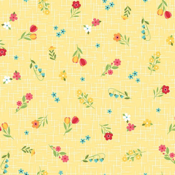 Sippin' on Sunshine - Ditsy On Texture Yellow