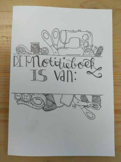 Notitieboek binnenkant - Quilten