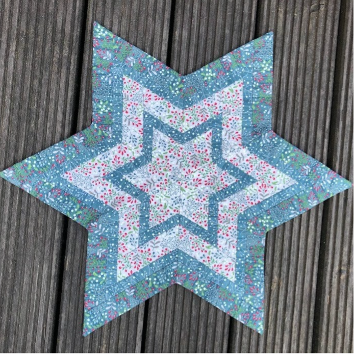 Quiltpatroon - Kerstster kleed groot