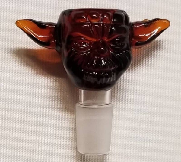 Yoda 18mm Glass Bong Bowl - Brown
