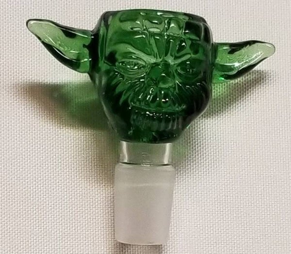Yoda 18mm Glass Bong Bowl - Green