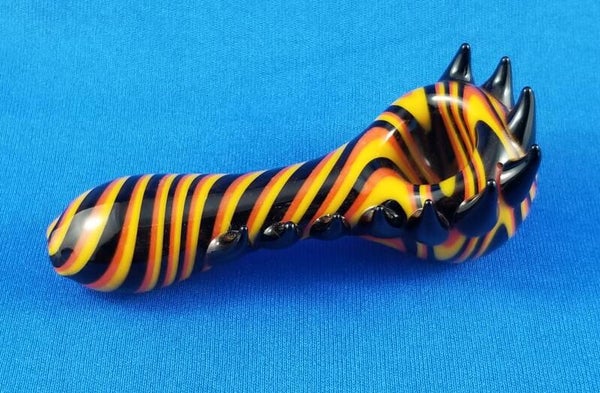 Tiger Tooth 3" Glass Hand Pipe