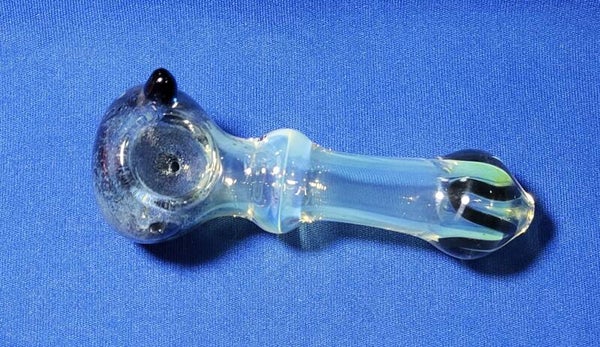 TriColor 5" Glass Hand Pipe - Blue
