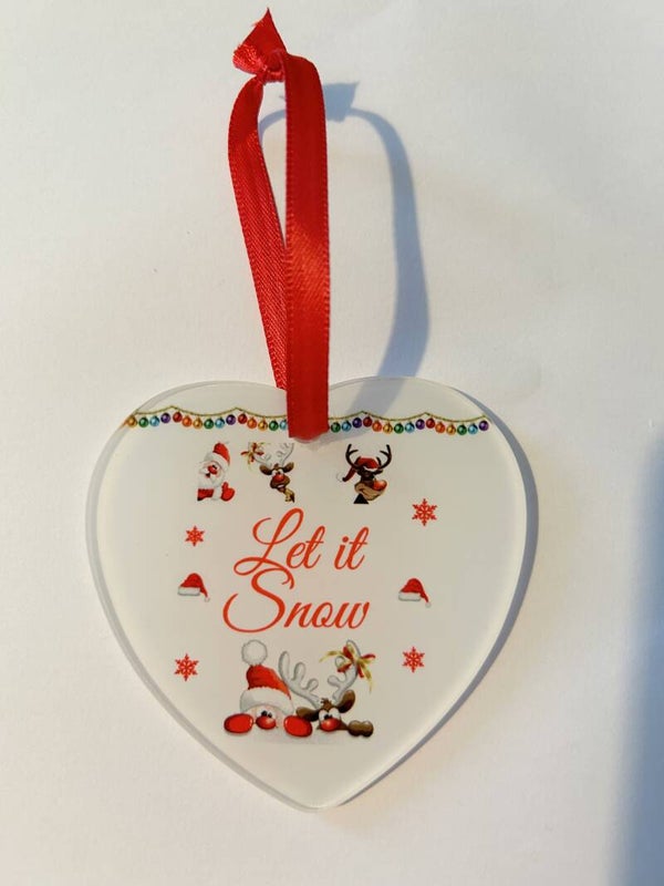 Let it snow tree decoration