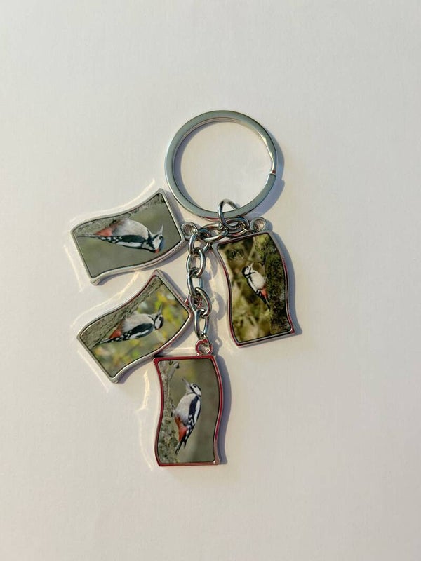 4 Flag Key Ring - Woodpecker