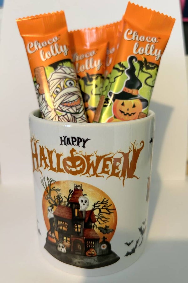 Halloween Chocolate Lolly Filled Mug