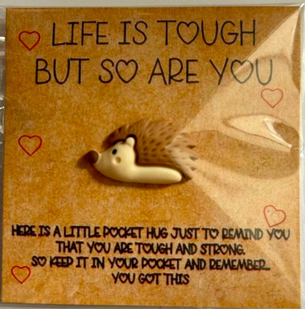 Hedgehog sentiment card
