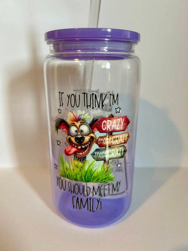 "Crazy" Plastic tumbler