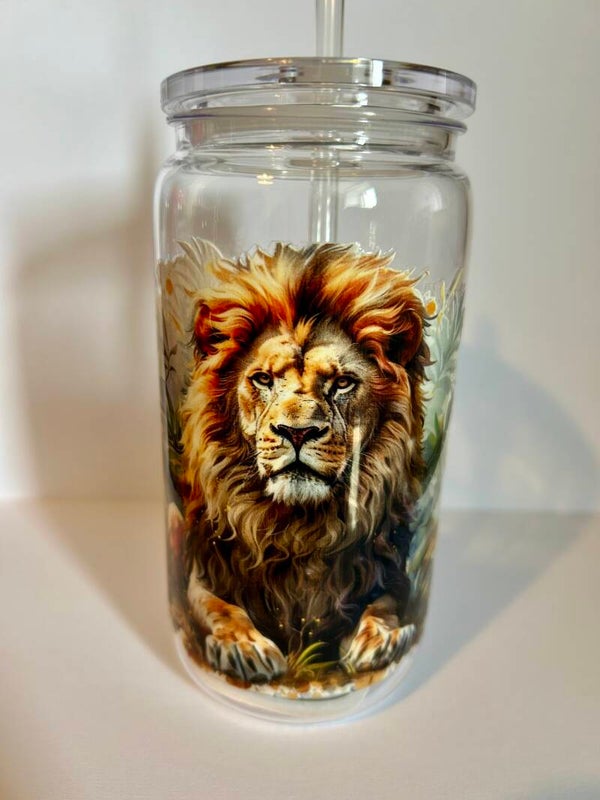 Lion Plastic Tumbler