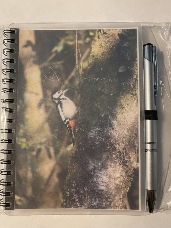 Woodpecker Notebook & Pen