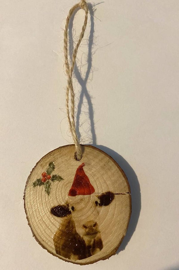 Christmas Cow Tree Decoration