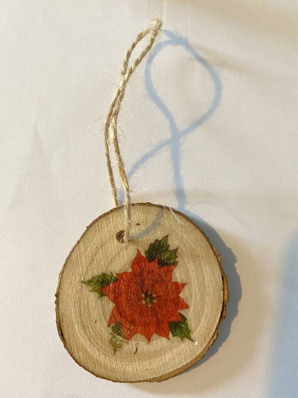 Christmas Poinsettia Tree Decoration