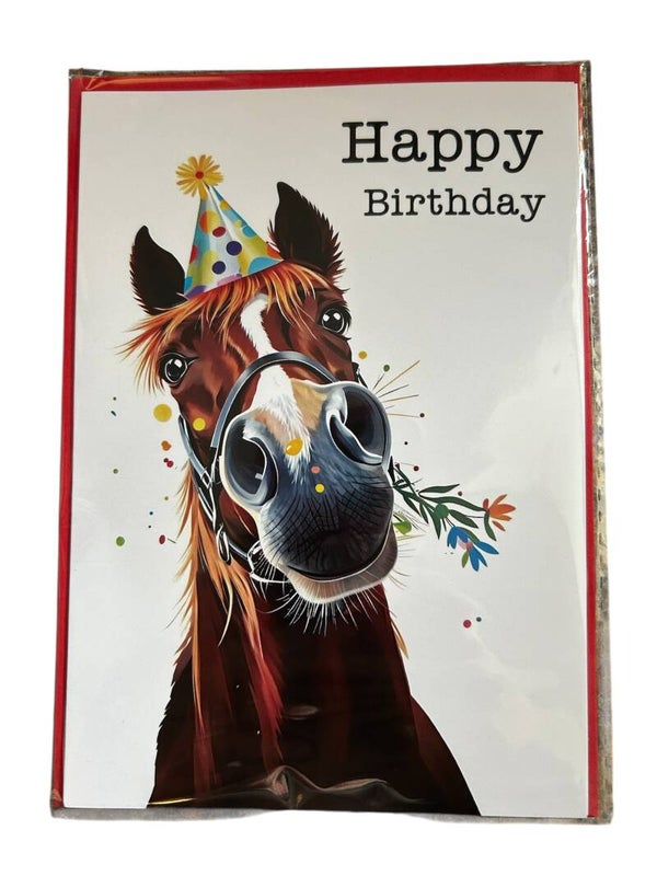 Horse Happy Birthday Card