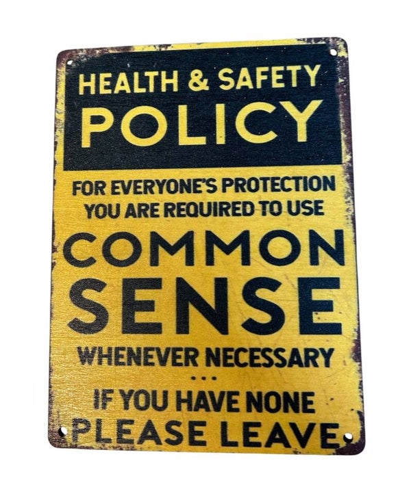 Health & Safety Policy Wooden Wall Sign