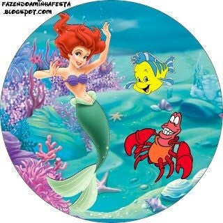 Ariel print 15 cm