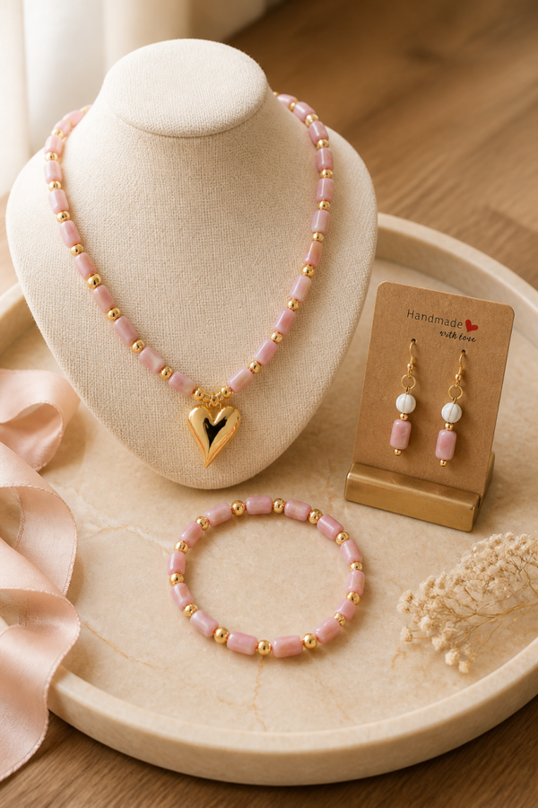 Set met hart van goud