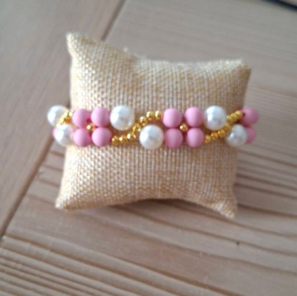Armband Roze kraal