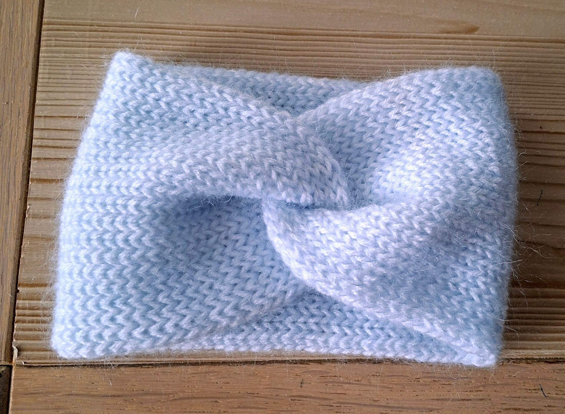 Winter haarband babybleu