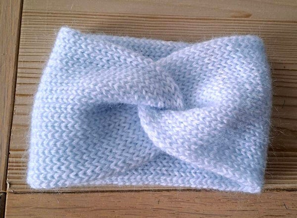 Winter haarband babybleu