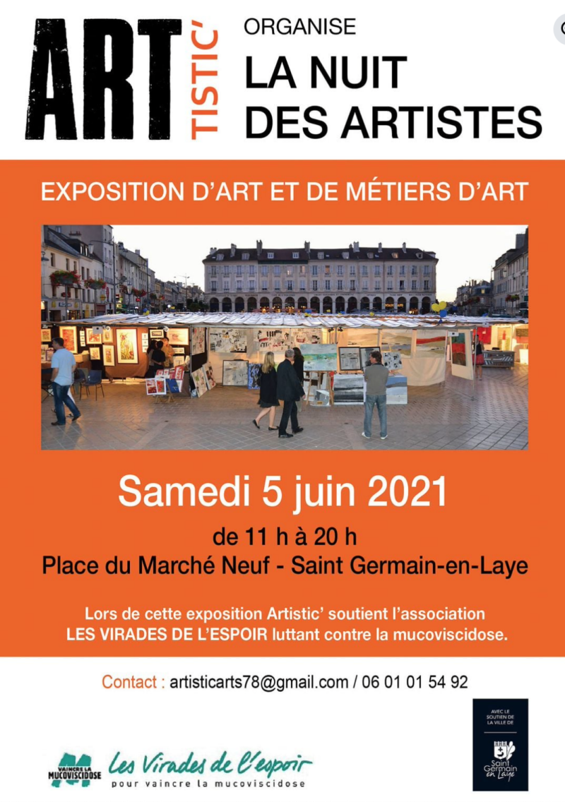 St Germain en Laye 2021 - Nuit des artistes - Valérie Pagesy — carton recyclé France
