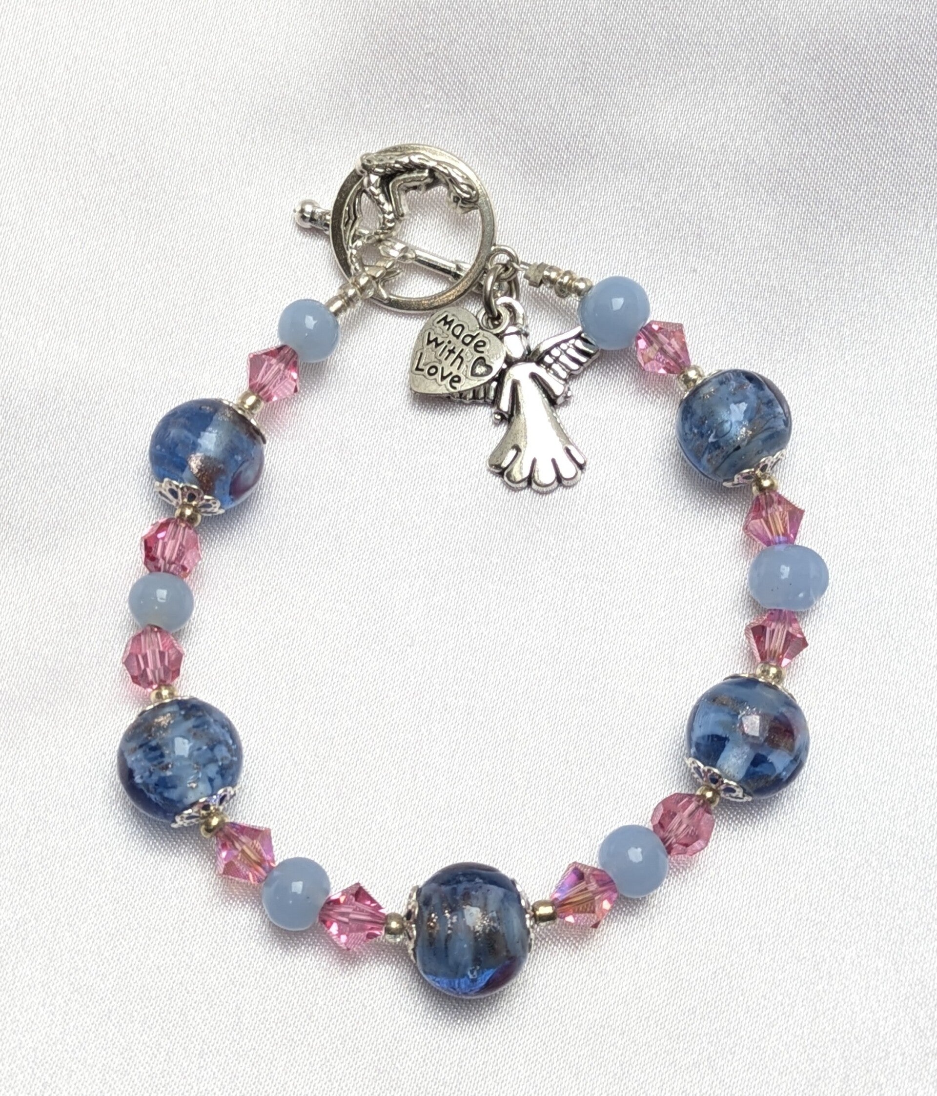 Bracelet - Multi bead with crystals