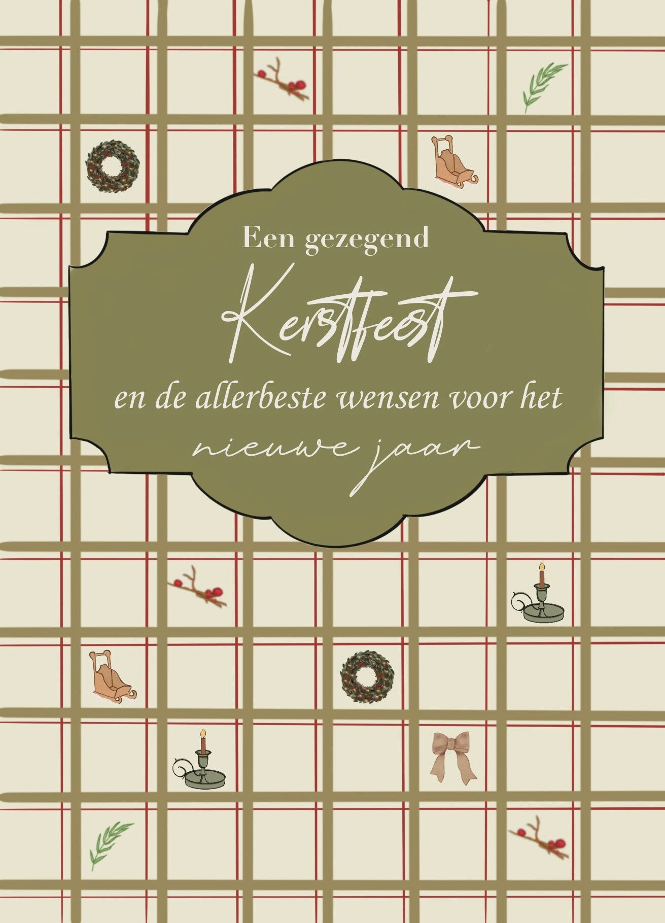 Een gezegend kerstfeest en de allerbeste wensen voor het nieuwe jaar