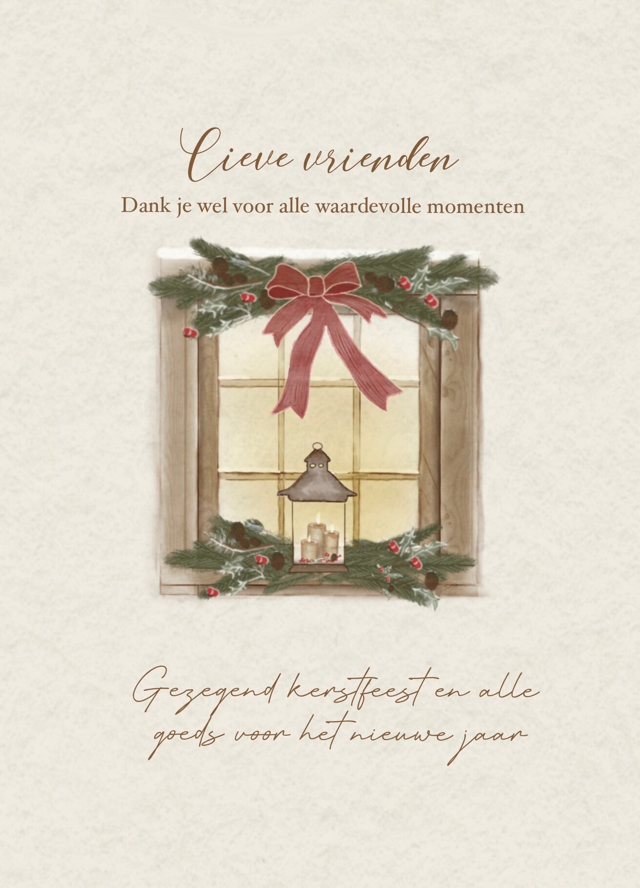 Christelijke kerstkaart voor vriendin – Lieve vriendin