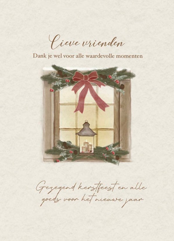 Christelijke kerstkaart voor vriendin – Lieve vriendin