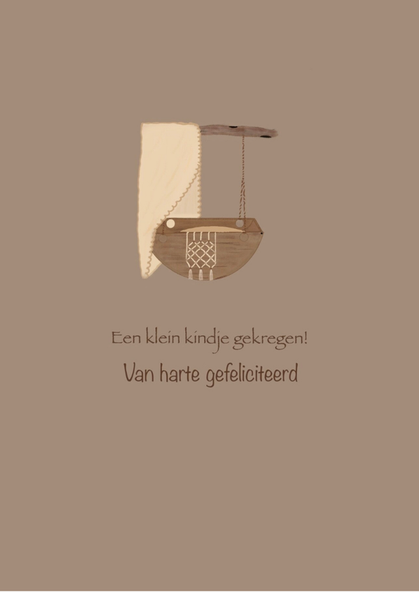 Geboortekaart – Van harte gefeliciteerd | Christelijk