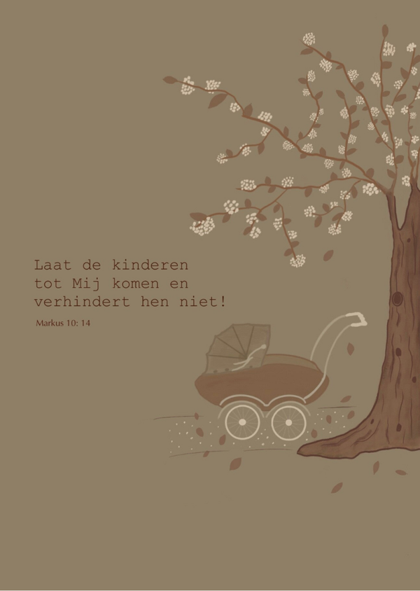 Laat de kinderen tot Mij komen - Christelijke kaart
