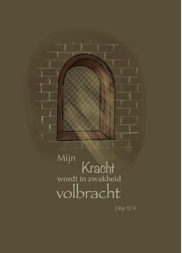 Christelijke bemoedigingskaart – Mijn kracht wordt volbracht