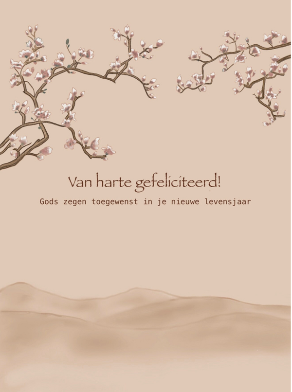 Van harte gefeliciteerd - Christelijke verjaardagskaart