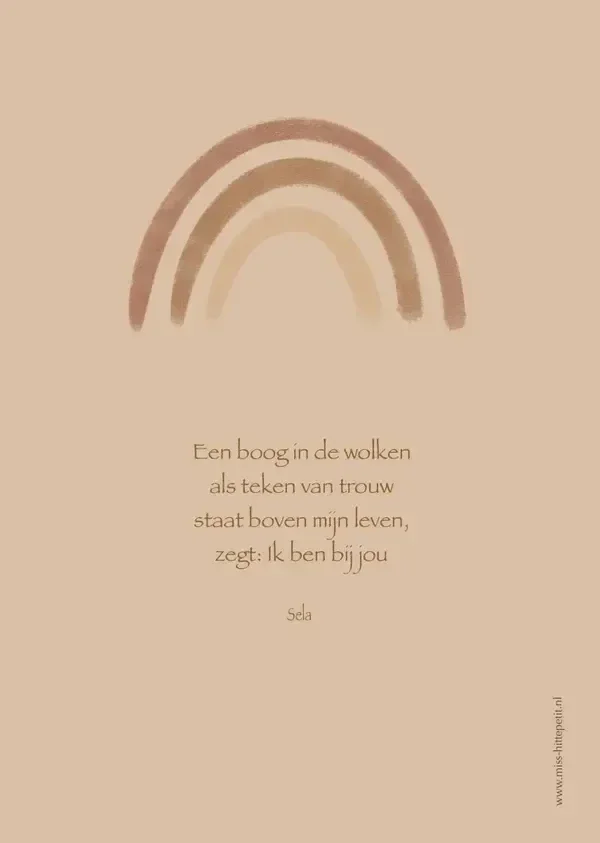 Poster Een boog in de wolken – Christelijke wanddecoratie