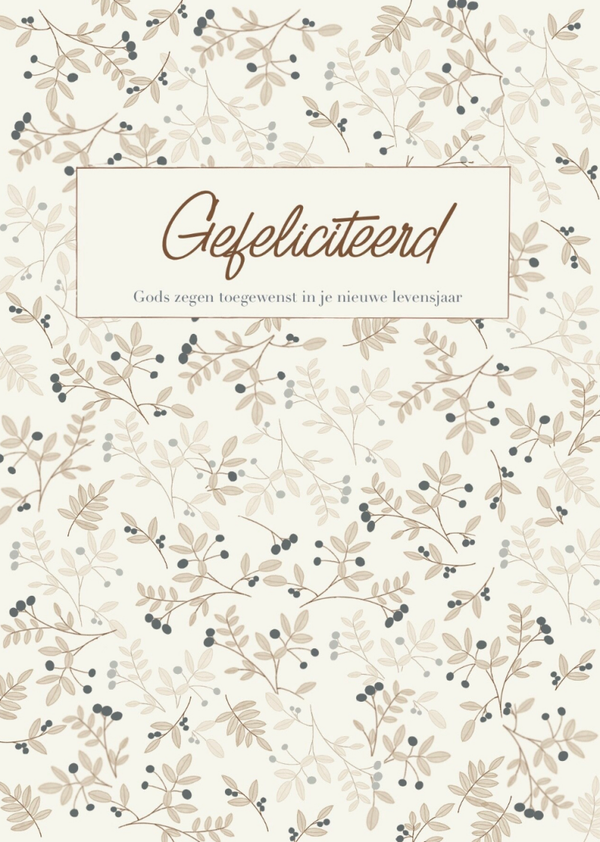 Christelijke verjaardagskaart | Gefeliciteerd