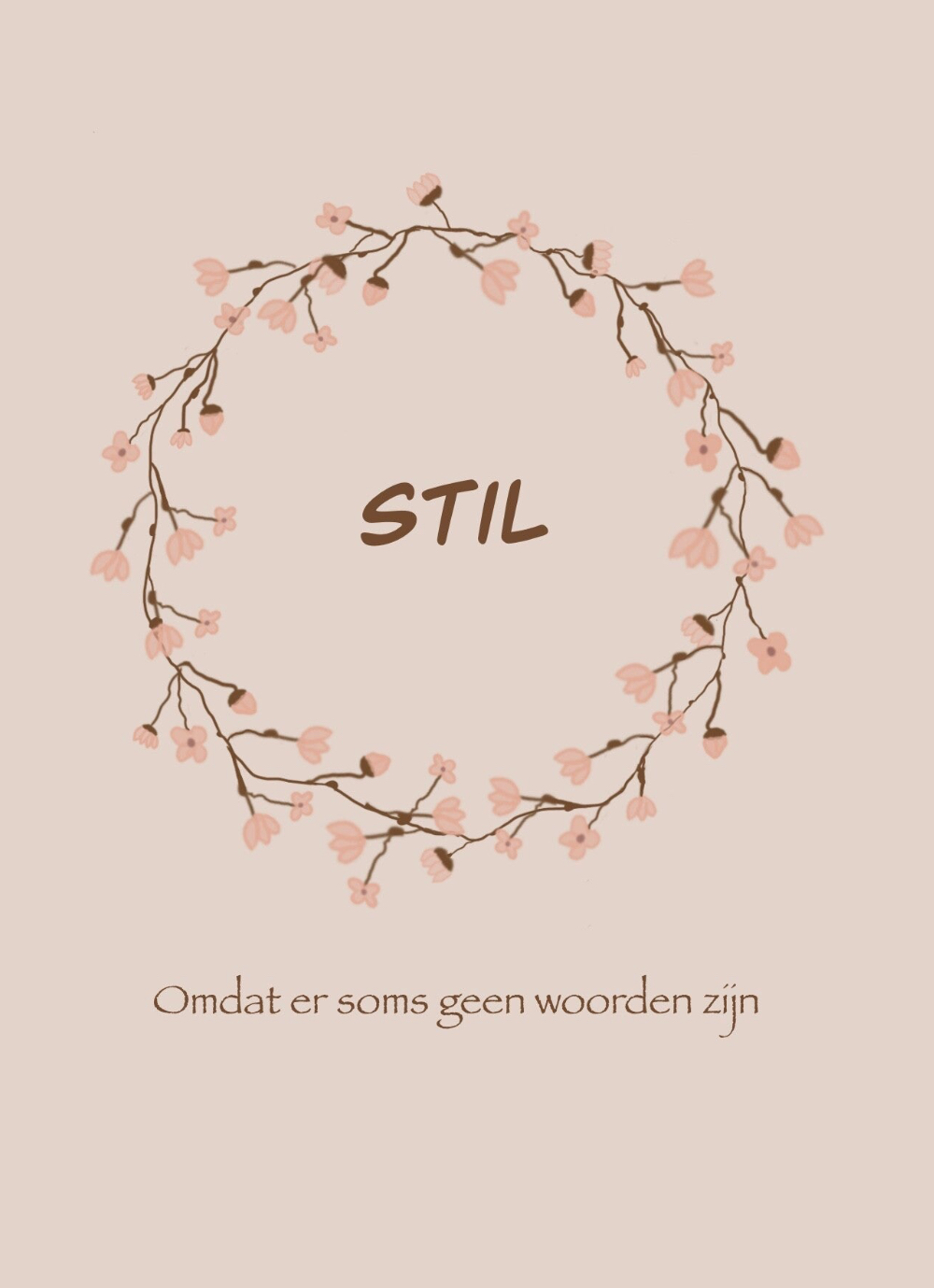 Condoleancekaart Stil | Omdat er soms geen woorden zijn