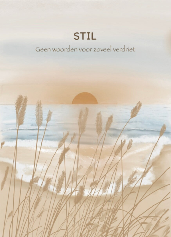 condoleancekaart “Stil” – stijlvolle rouwkaart