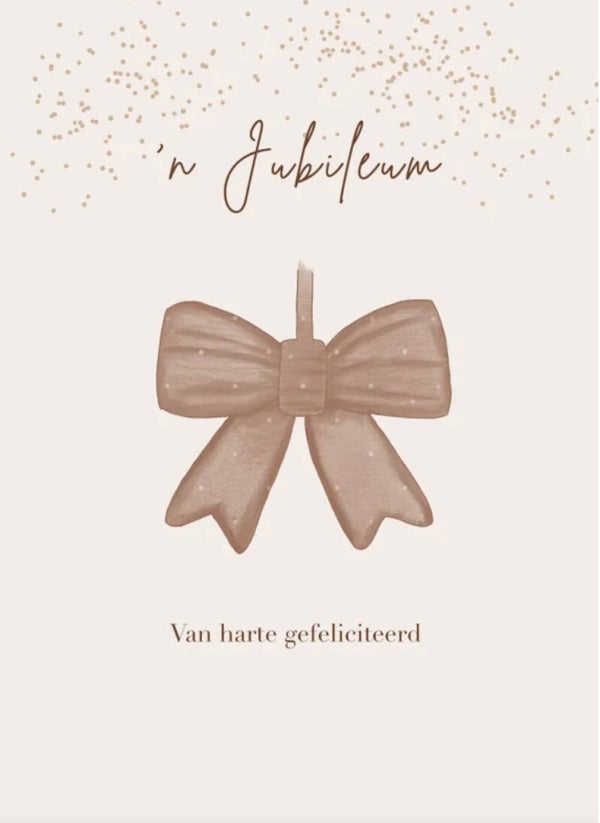 Jubileumkaart felicitatie |