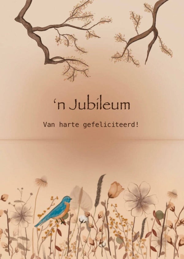Jubieumkaart – ’n Jubileum van harte gefeliciteerd