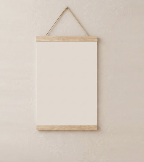 Magnetische posterklem lichtbruin A4