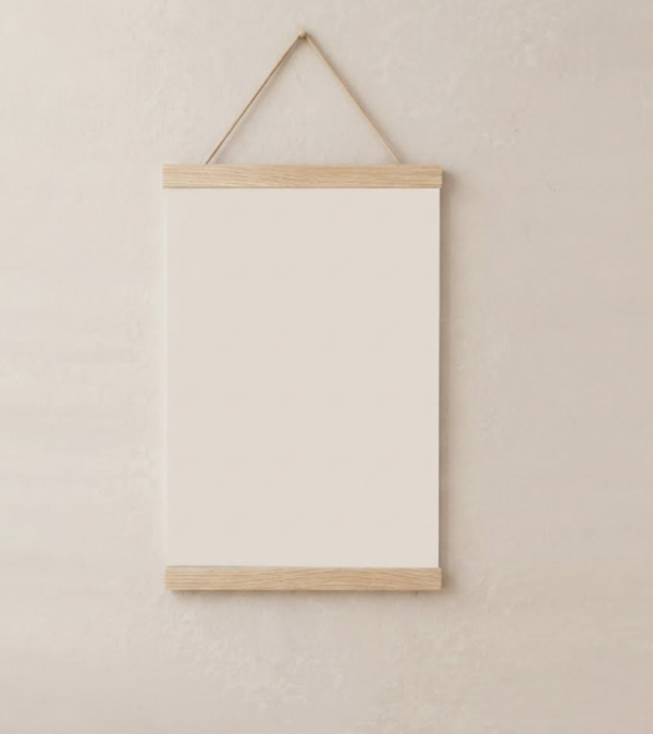 Magnetische posterklem lichtbruin A4