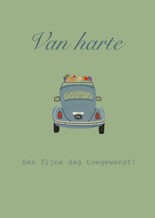 Van harte – wenskaart