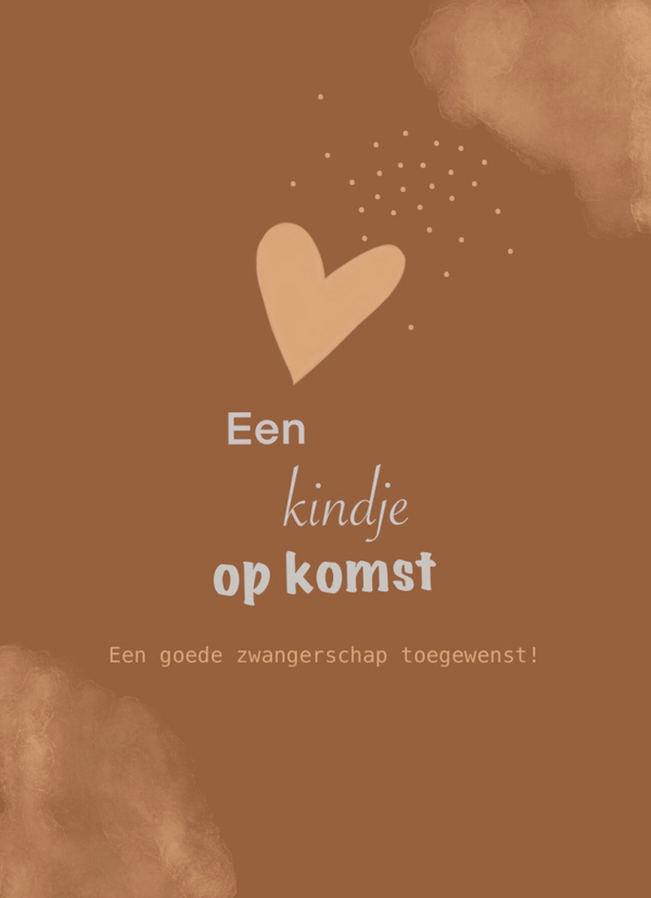 Zwangerschapskaart – Een kindje op komst