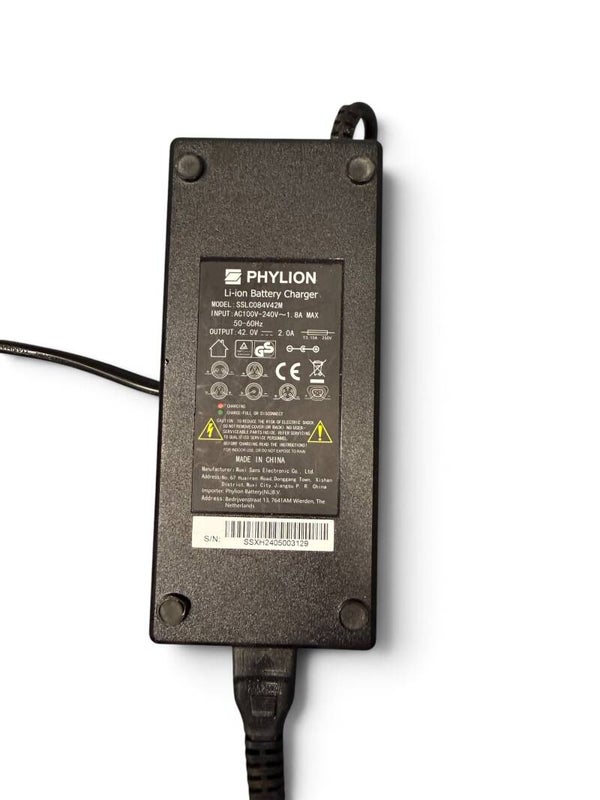 Phylion 42V met DC-plug oplader✅