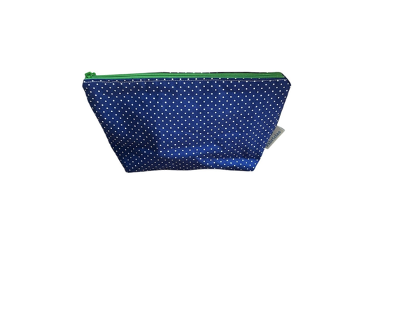 Make-u tasje blauw stippen 01