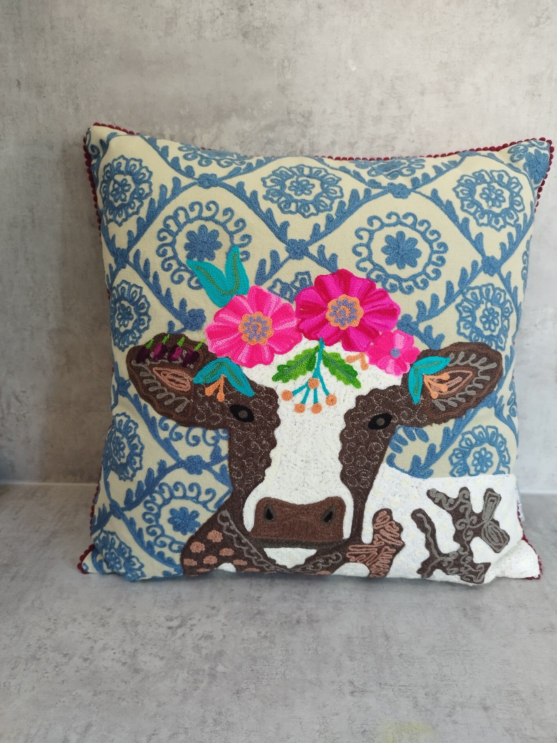 Fairtrade Kussen Koe.